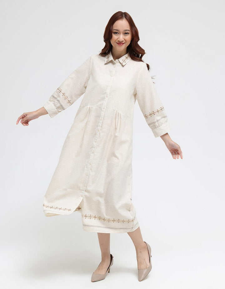 Triset Ladies Dress Neck Print