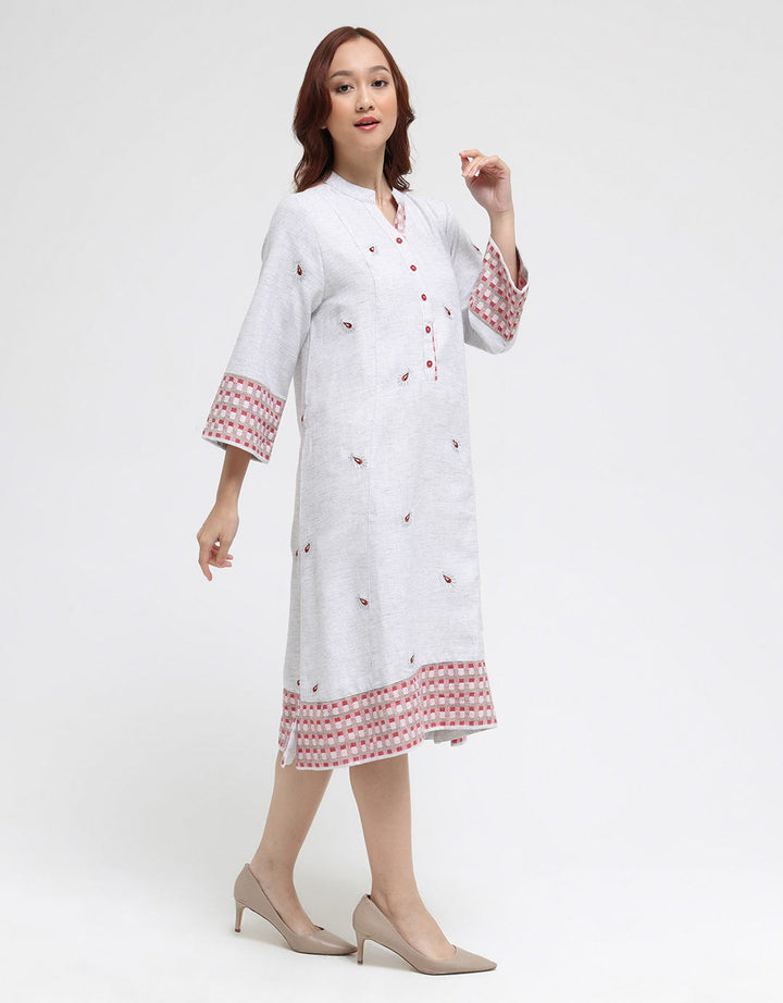 Triset Ladies Half Button Dress
