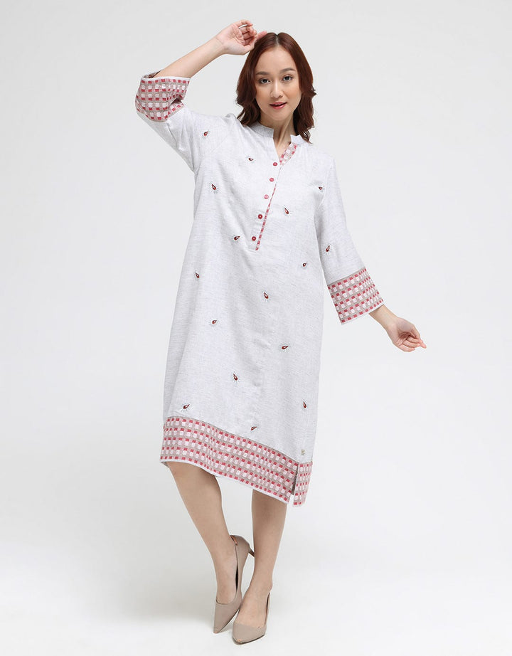 Triset Ladies Half Button Dress