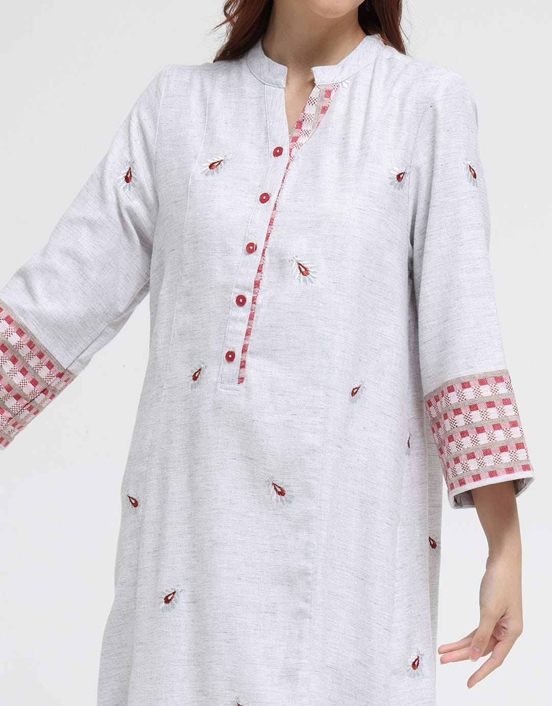 Triset Ladies Half Button Dress