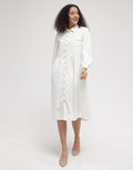 Triset Classic Shirt Dress Midi Wanita