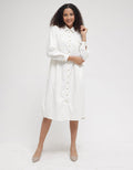 Triset Classic Shirt Dress Midi Wanita