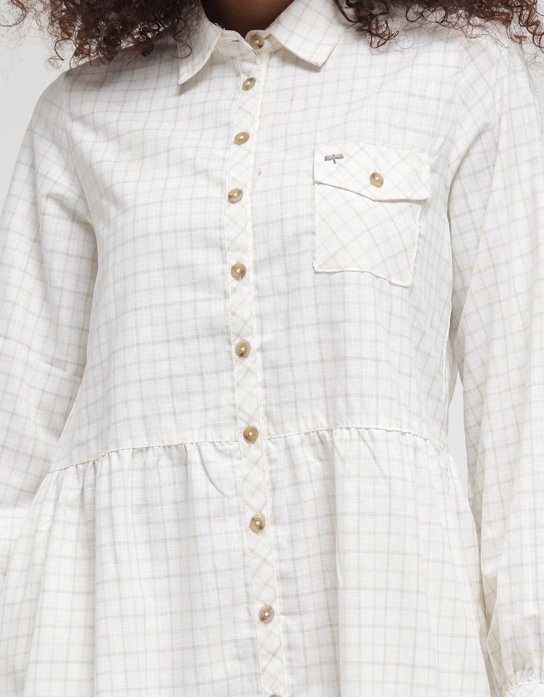 Triset Classic Shirt Dress Midi Wanita