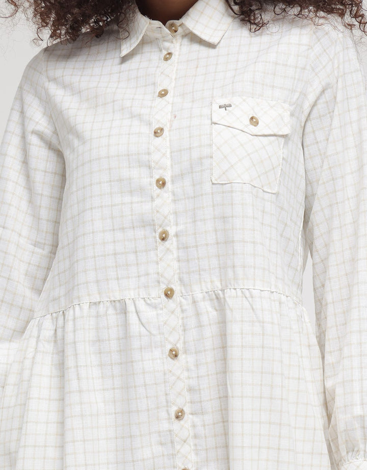 Triset Classic Shirt Dress Midi Wanita