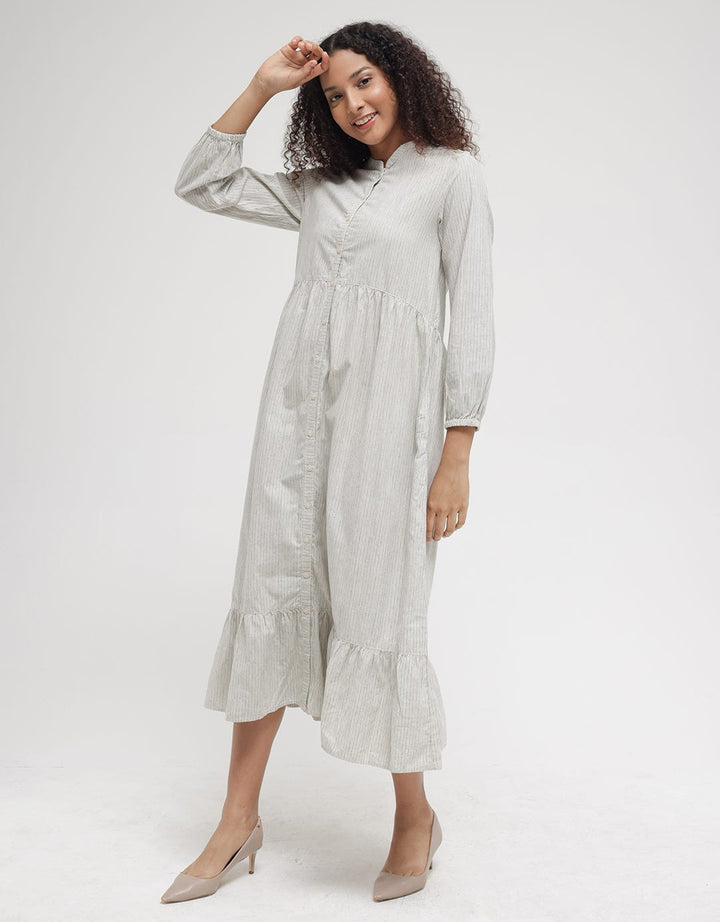 Triset Dress Full Stripes