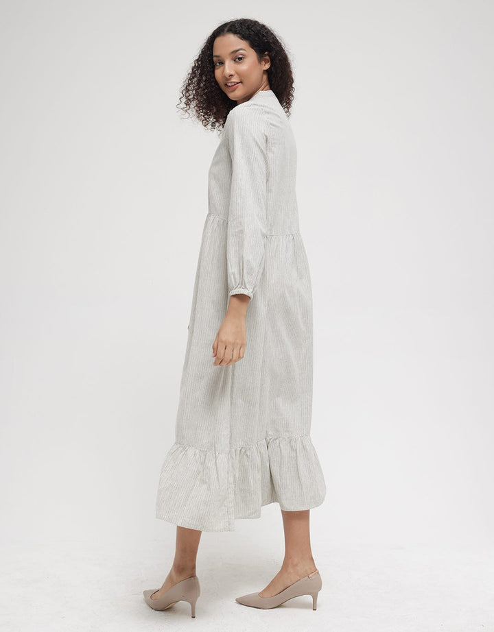Triset Dress Full Stripes