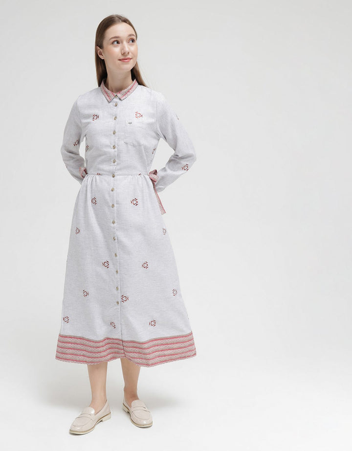 Triset Casual Dress Motif