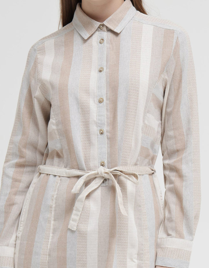 Triset Casual Blouse Print Stripe