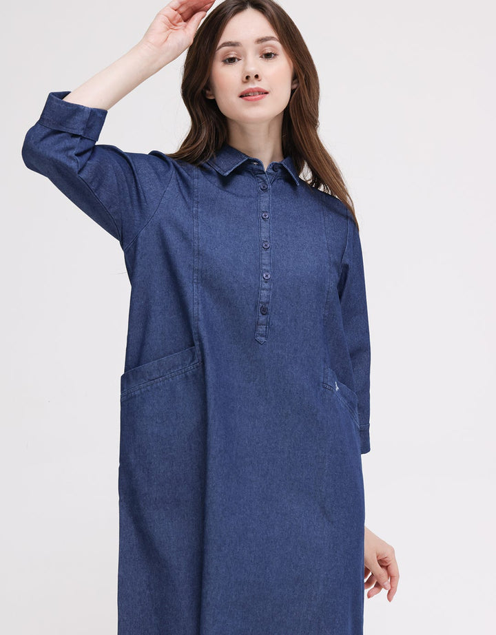 Triset Ladies Dress Denim Look