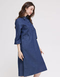 Triset Ladies Dress Denim Look