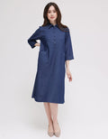 Triset Ladies Dress Denim Look