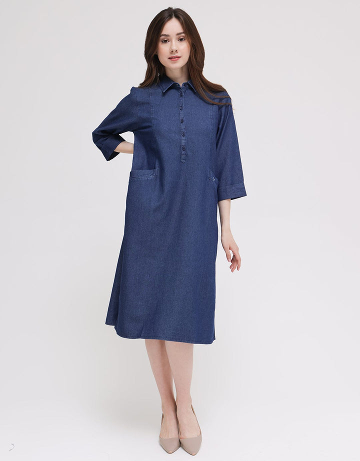 Triset Ladies Dress Denim Look