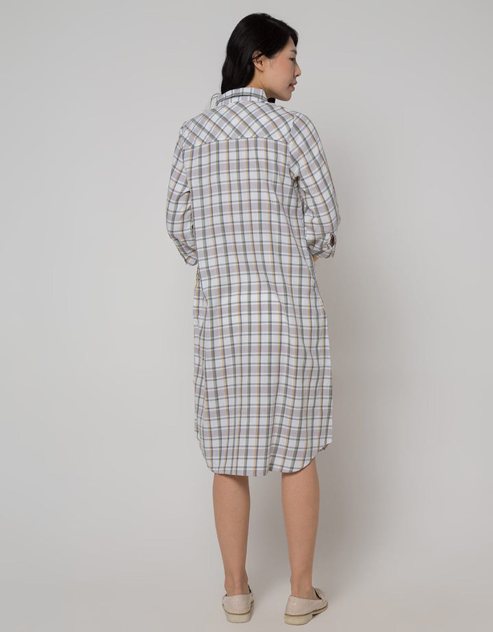 Triset Ladies Plaid Motif Dress