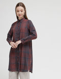 Triset Ladies Plaid Motif Dress