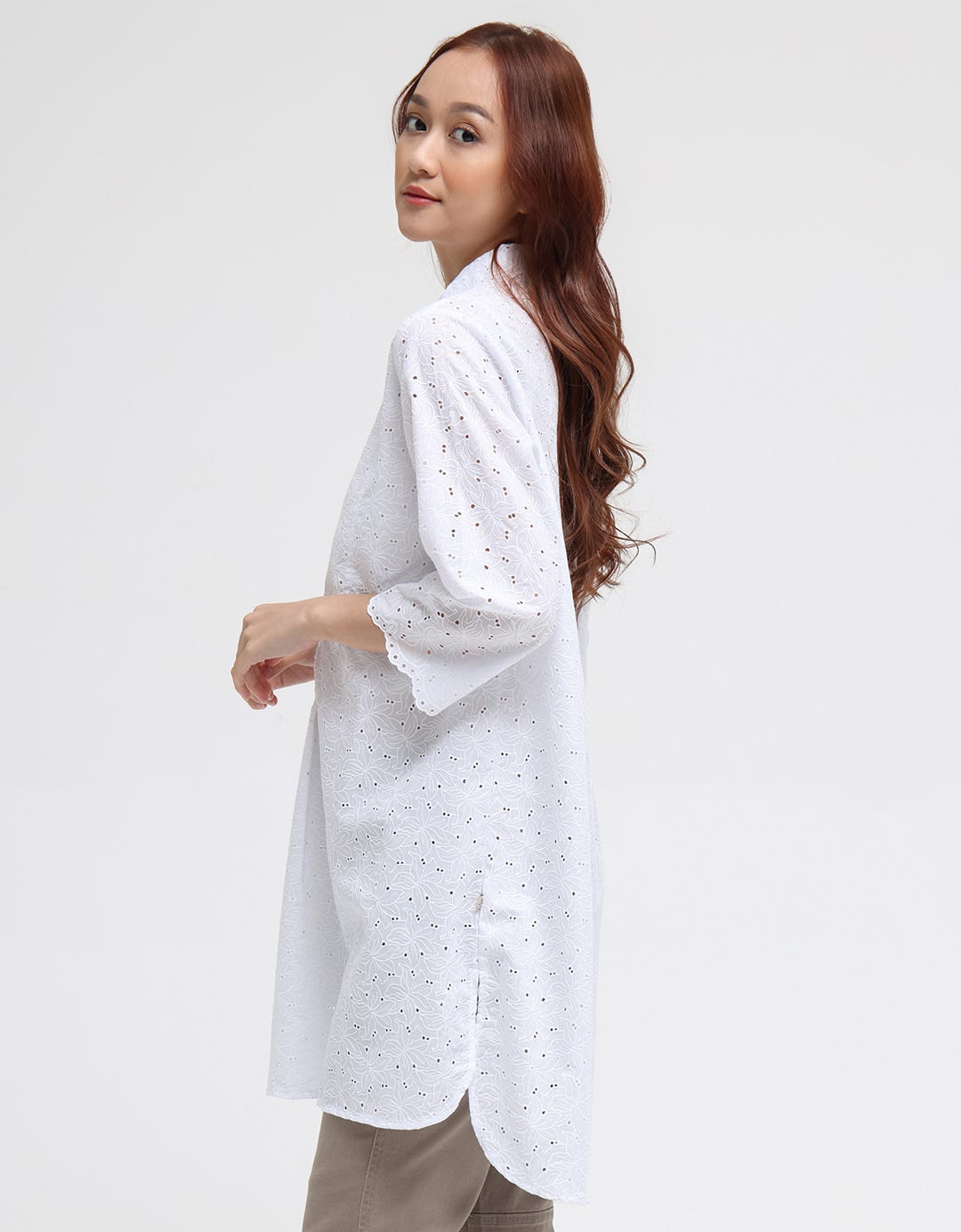 Triset Ladies Embroidery Style Midi Dress Women