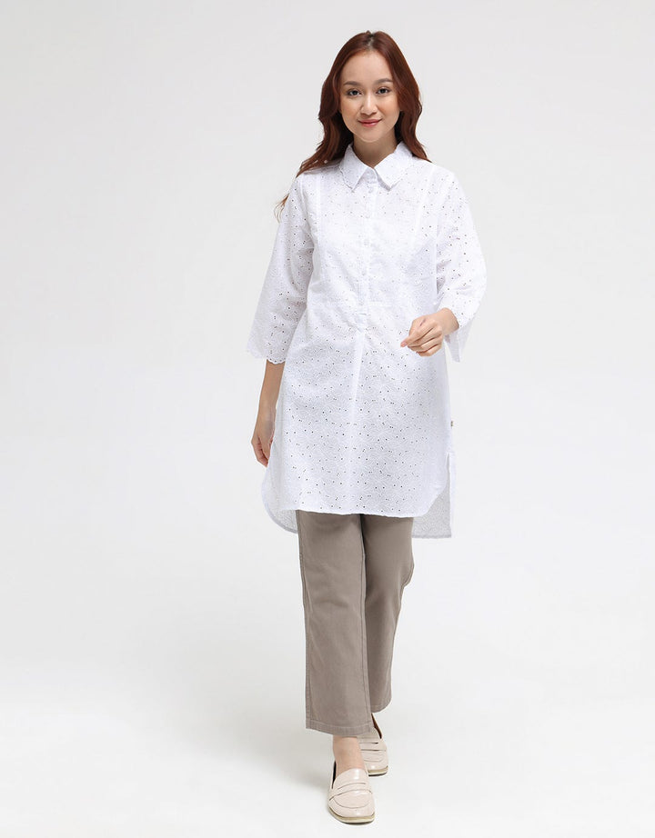 Triset Ladies Embroidery Style Midi Dress Women