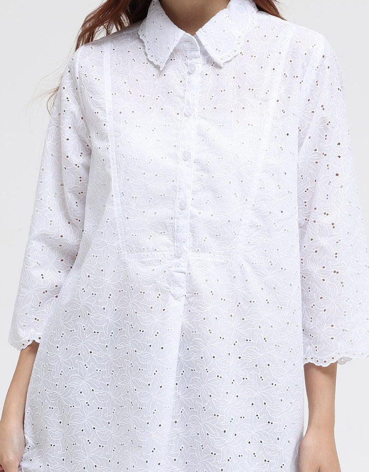 Triset Ladies Embroidery Style Midi Dress Women