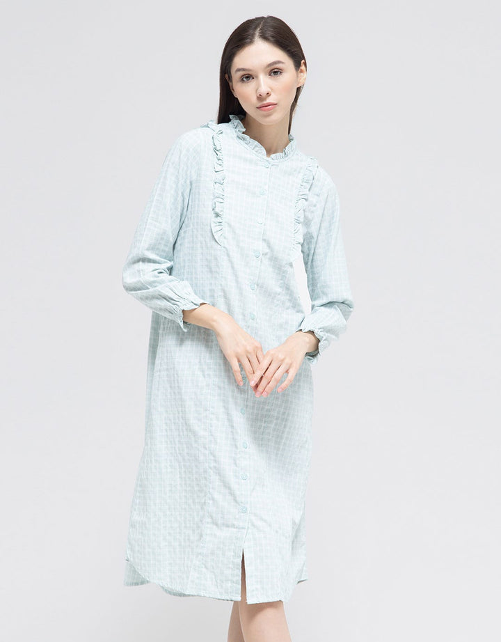 Triset Casual Embro Logo Midi Dress for Women