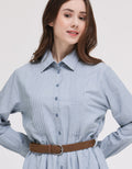 Triset Ladies Dress Aksen Lipat