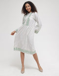 Triset Dress Button Up