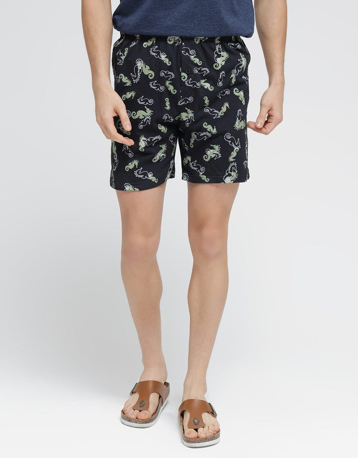 Cole Seahorse Print Men's Boxer Shorts