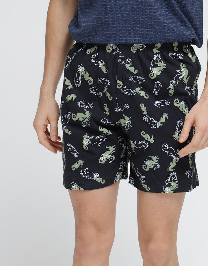 Cole Seahorse Print Men's Boxer Shorts