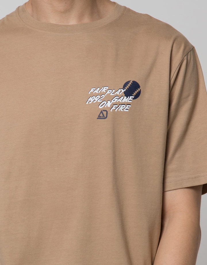 American Jeans Front Back Print Kaos Pria