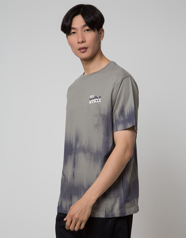 American Jeans Short Sleeve T-Shirt Waterbased Dyed Print