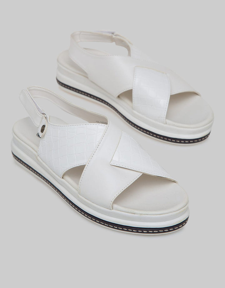 Triset Croco Text Slingback Women's Sandals