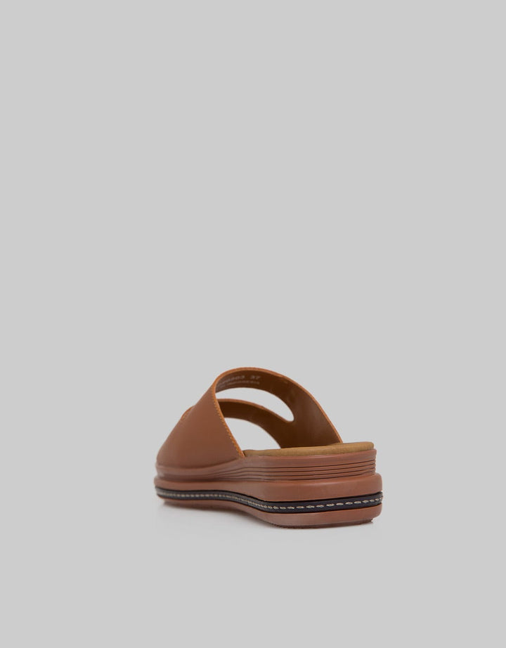 Triset Flat Sandals Animal Skin Texture Detail