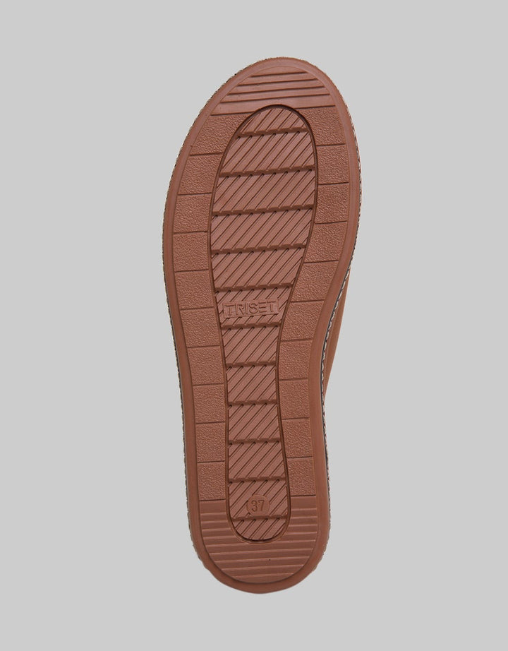Triset Flat Sandals Animal Skin Texture Detail
