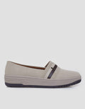Triset Double Stripe Sepatu Loafers Wanita