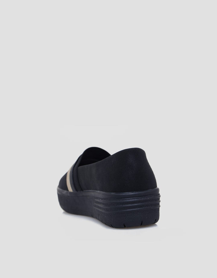 Triset Double Stripe Sepatu Loafers Wanita