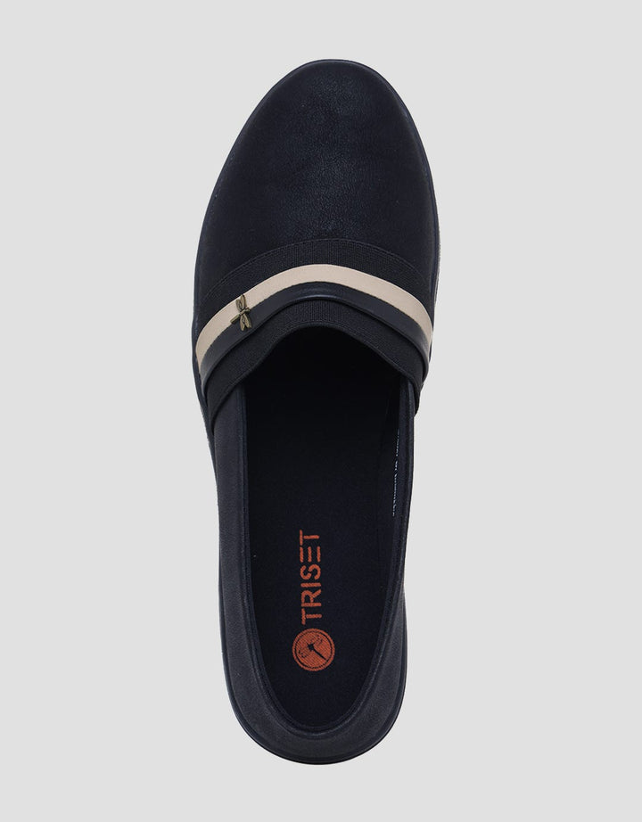 Triset Double Stripe Sepatu Loafers Wanita