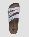Triset Triple Buckle Strap Sandal Flat