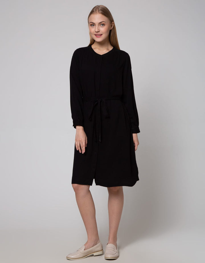 Connexion Rayon Midi Dress Women's Long Sleeve
