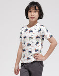 Little M Dino Roar Kaos Anak Laki-laki