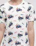 Little M Dino Roar Kaos Anak Laki-laki