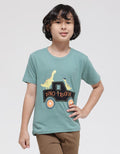 Little M Dino Trucking Boys T-Shirt