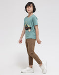 Little M Dino Trucking Boys T-Shirt