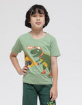 Little M Short Sleeve T-Shirt Printdino Senter Aplikasi