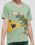 Little M Short Sleeve T-Shirt Printdino Senter Aplikasi