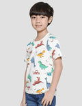 Little M Dino Fullprint Kaos Anak Laki-laki