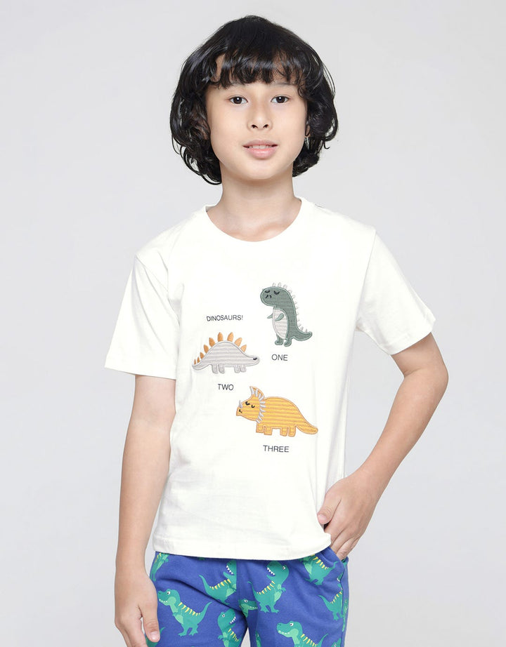 Little M Dino Embro Kaos Anak Laki-laki