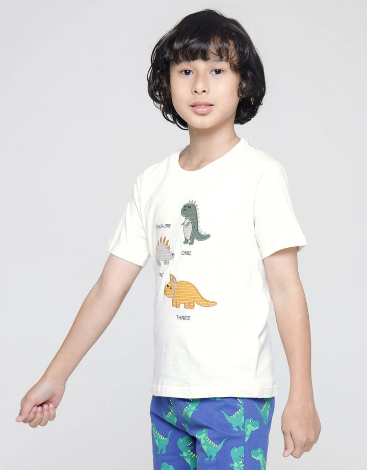 Little M Dino Embro Kaos Anak Laki-laki