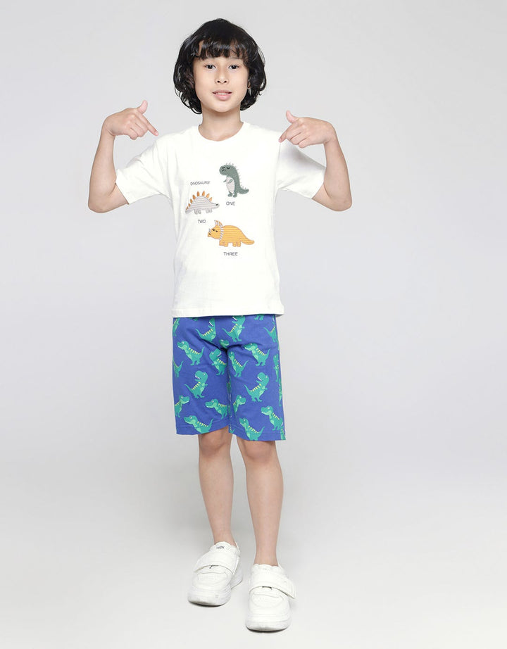 Little M Dino Embro Kaos Anak Laki-laki