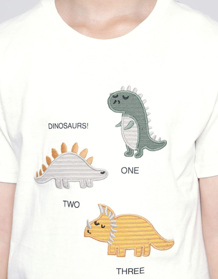Little M Dino Embro Kaos Anak Laki-laki
