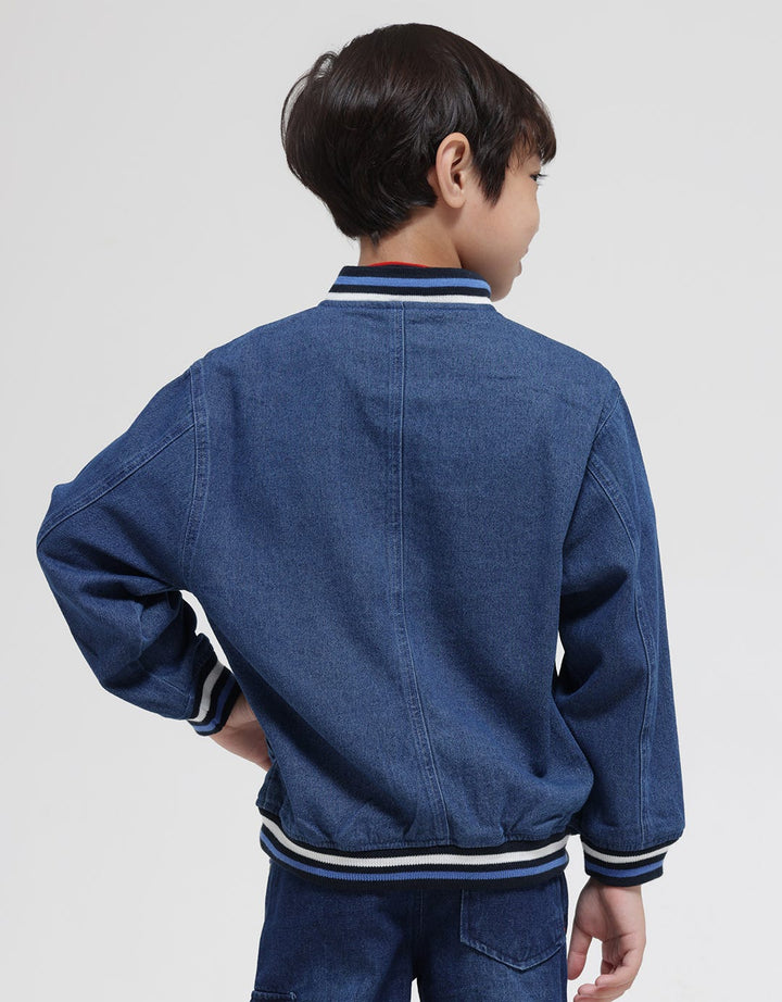 Little M Denim Bomber Jacket