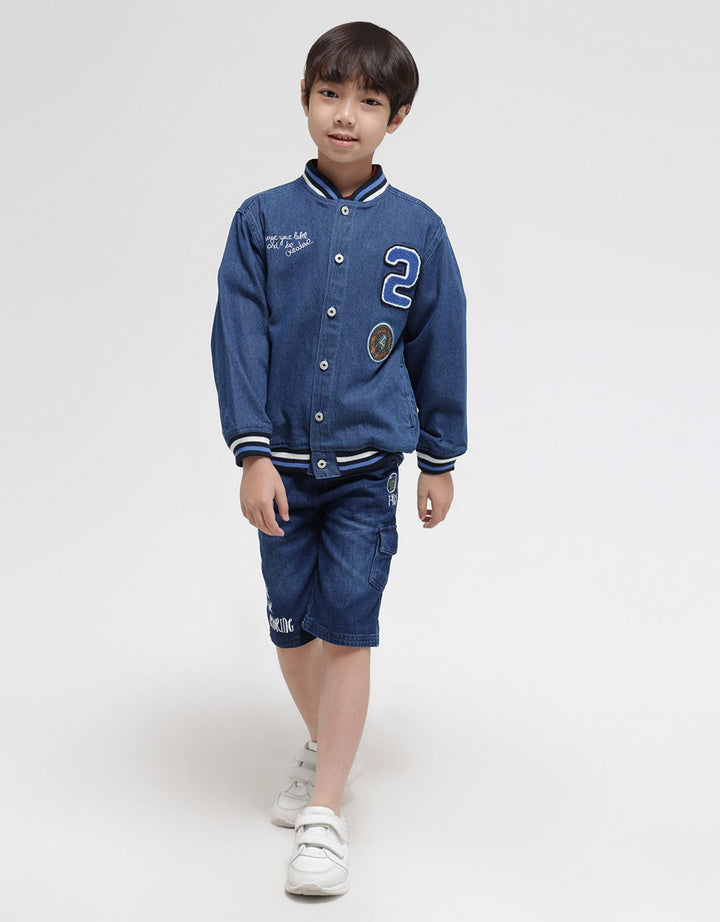 Little M Denim Bomber Jacket