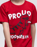 Little M Short Sleeve T-Shirt Independence Proud Indo Dino